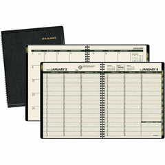 AT-A-GLANCE - 128 Sheet, 6-7/8 x 8", Weekly/Monthly Appointment Book - Black - Americas Industrial Supply