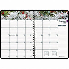 House of Doolittle - 128 Sheet, 7 x 10", Weekly/Monthly Planner - Black - Americas Industrial Supply