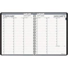 House of Doolittle - 224 Sheet, 8-1/2 x 11", Weekly Planner - Black - Americas Industrial Supply