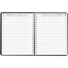 House of Doolittle - 365 Sheet, 8 x 11", Group Daily Appointment Book - Black - Americas Industrial Supply