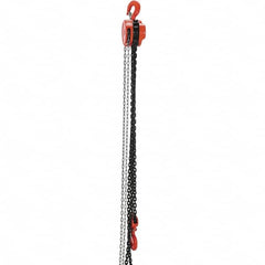 Vestil - 6,000 Lb Lifting Capacity, 20' Lift Height, Hand Hoist - Made from Chain - Americas Industrial Supply