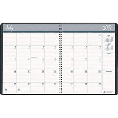 House of Doolittle - 32 Sheet, 8 1/2 x 11", Monthly Planner - Black - Americas Industrial Supply