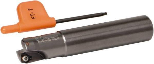 Kennametal - 16mm Cut Diam, 0.033" Max Depth, 16mm Shank Diam, Cylindrical Shank Indexable High-Feed Helical End Mill - Screw Holding Method, WP..0302.. Insert, Through Coolant - Americas Industrial Supply