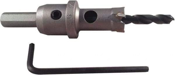 Disston - 1-9/16" Diam, 1" Cutting Depth, Hole Saw - Carbide-Tipped Saw, Toothed Edge - Americas Industrial Supply