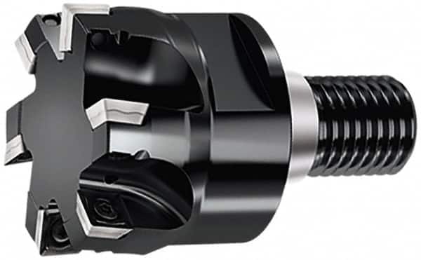 Walter - 24.99mm Cut Diam, 6.5mm Max Depth of Cut, 35mm OAL, Indexable Square Shoulder End Mill - SD..09T3.. Inserts, T22 Modular Connection, 90° Lead Angle, Through Coolant, Series M4132 - Americas Industrial Supply