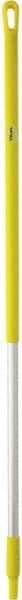 Vikan - 51 x 1-1/4" Aluminum Squeegee Handle - European Threaded Connection, Yellow - Americas Industrial Supply