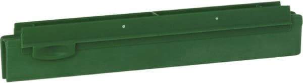 Vikan - 10" Rubber Blade Squeegee Refill - Double Edge, Green, Plastic Holder - Americas Industrial Supply