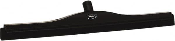 Vikan - 24" Foam Rubber Blade Bench Squeegee - Double Edge, Black, Plastic Holder - Americas Industrial Supply