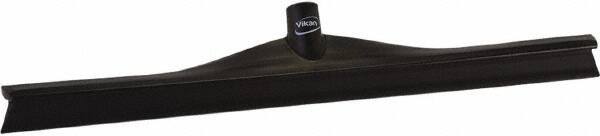 Vikan - 23.62" Rubber Blade Floor Squeegee - Single Edge, Black, Plastic Holder - Americas Industrial Supply
