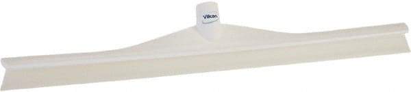 Vikan - 23.62" Rubber Blade Floor Squeegee - Single Edge, White, Plastic Holder - Americas Industrial Supply