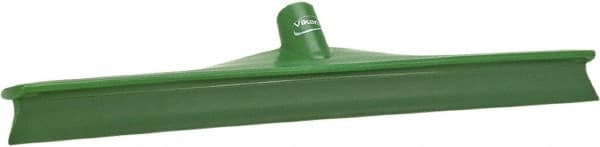 Vikan - 19.67" Rubber Blade Floor Squeegee - Single Edge, Green, Plastic Holder - Americas Industrial Supply