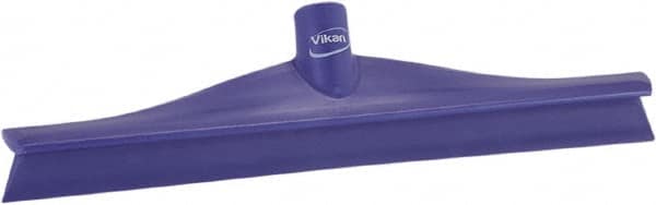 Vikan - 15-3/4" Rubber Blade Floor Squeegee - Single Edge, Purple, Plastic Holder - Americas Industrial Supply