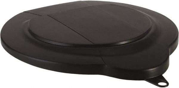Vikan - 1.5 Gal Polypropylene Pail Lid - Black, For Use with 5696 - Americas Industrial Supply