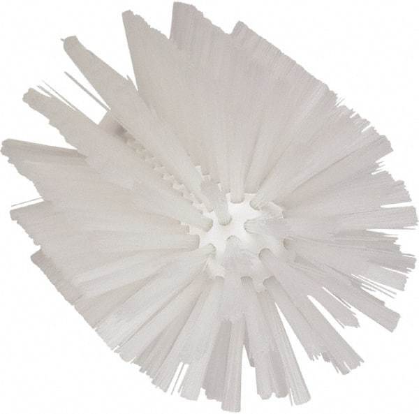 Vikan - 4" Diam Polyester Tube Brush - 6-1/2" OAL, 5-1/4" Head Length, Polypropylene Handle - Americas Industrial Supply