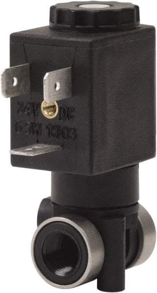 Spartan Scientific - 1/8" NPT Port, 2 Way, 2 Position, Composite Solenoid Valve - Normally Closed, Viton Seal - Americas Industrial Supply