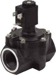 Spartan Scientific - 3/4" NPT Port, 2 Way, 2 Position, Glass-Filled Polyester Solenoid Valve - Normally Closed, EPDM Seal - Americas Industrial Supply