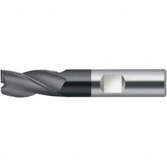 Walter-Prototyp - 7.75mm, 9mm LOC, 8mm Shank Diam, 58mm OAL, 3 Flute, Solid Carbide Square End Mill - TiAlN Finish, 30° Helix, Right Hand Cut, Right Hand Flute, Series MC716-W-3-A - Americas Industrial Supply