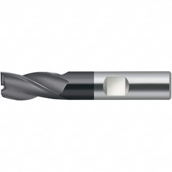 Walter-Prototyp - 8mm, 9mm LOC, 8mm Shank Diam, 58mm OAL, 3 Flute, Solid Carbide Square End Mill - TiAlN Finish, 30° Helix, Right Hand Cut, Right Hand Flute, Series MC716-W-3-A - Americas Industrial Supply