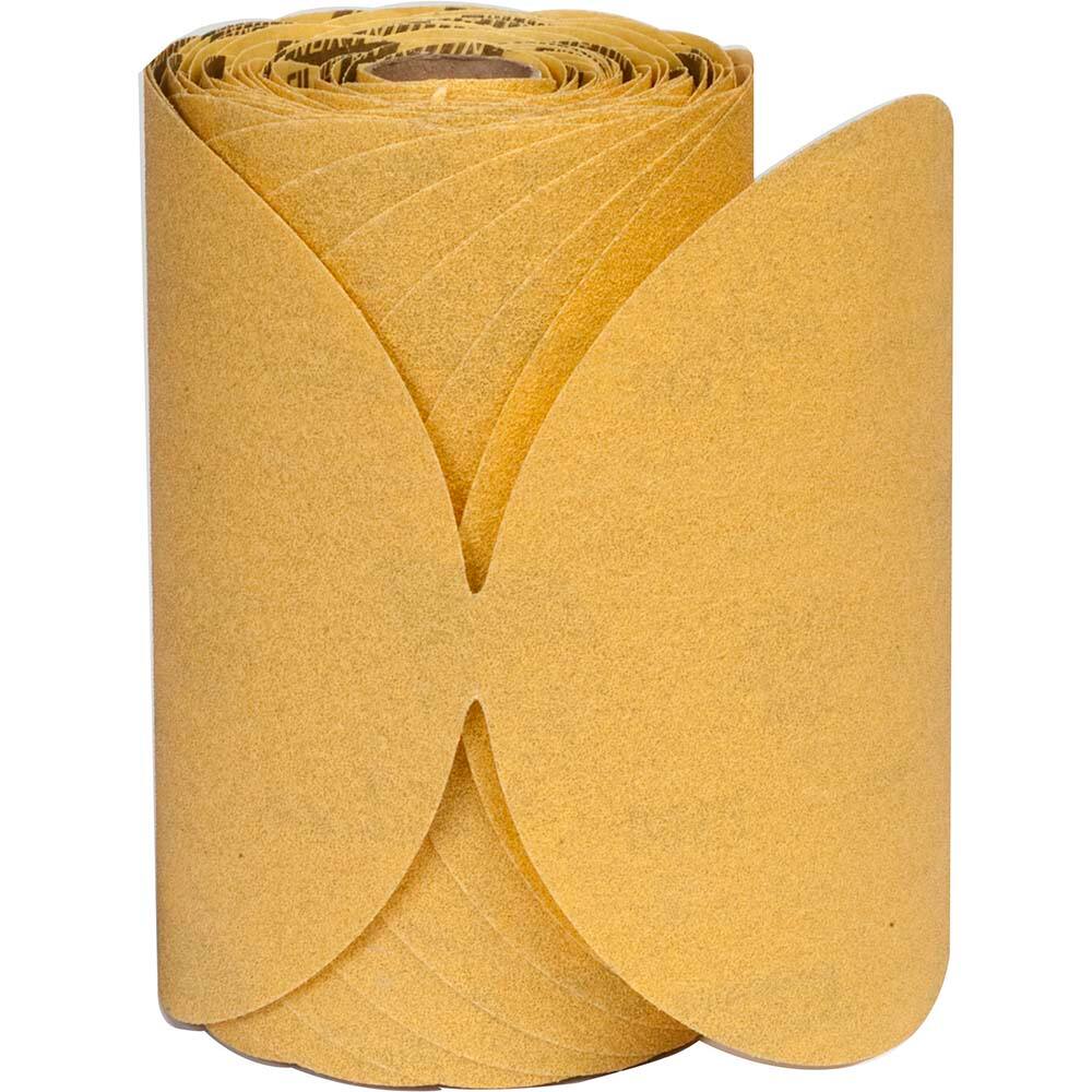 Norton - 6" Diam, 220 Grit Aluminum Oxide Adhesive PSA Disc - Americas Industrial Supply