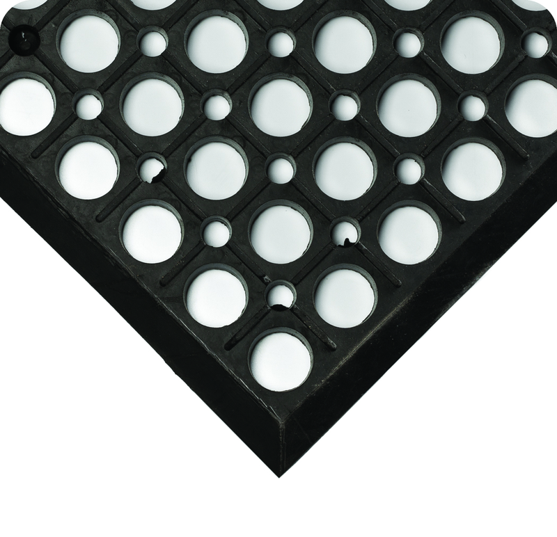 WorkRite Floor Mat - 3' x 5' x 1/2" Thick - (Black Grease-Resistant) - Americas Industrial Supply