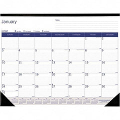 Blueline - Note Pads, Writing Pads & Notebooks Writing Pads & Notebook Type: Desk Pad Calendar Size: 22 x 17 - Americas Industrial Supply
