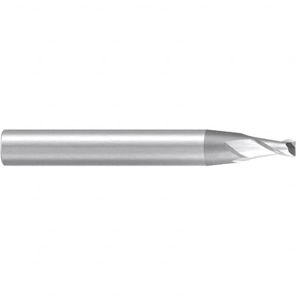 Emuge - 8° Taper Angle per Side, 4mm Small End Diam, 8mm LOC, Solid Carbide 2 Flute Tapered Corner Radius End Mill - 80mm OAL, 10mm Shank Diam, Spiral Flute, 30° Helix - Americas Industrial Supply