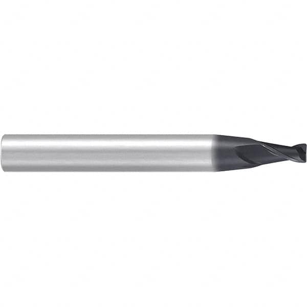 Emuge - 8° Taper Angle per Side, 3mm Small End Diam, 6mm LOC, Solid Carbide 2 Flute Tapered Corner Radius End Mill - AlCr Finish, 80mm OAL, 10mm Shank Diam, Spiral Flute, 30° Helix - Americas Industrial Supply