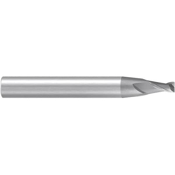 Emuge - 8° Taper Angle per Side, 5mm Small End Diam, 10mm LOC, Solid Carbide 2 Flute Tapered Corner Radius End Mill - 83mm OAL, 12mm Shank Diam, Spiral Flute, 30° Helix - Americas Industrial Supply