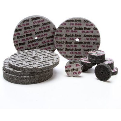 Scotch-Brite EXL Unitized Wheel XL-UW 2S Fine 2″ × 1/4″ × 3/16″ - Americas Industrial Supply