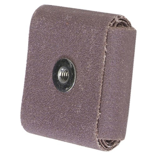 3″ × 3″ × 1/2″ Square Pad 80 Grit 1/4-20 Eyelet Aluminum Oxide - Americas Industrial Supply