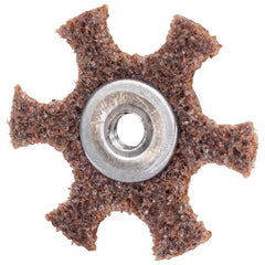 4″ Diameter AG Non Woven Star Coarse Grit 1/4 20 Eyelet AlumInum Oxide - Americas Industrial Supply