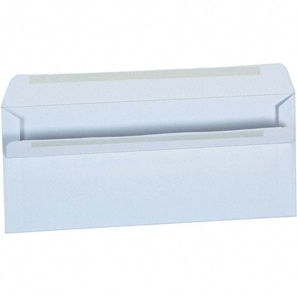 Universal One - 4.13" Long x 9.63" Wide Self Seal Business Envelope - White - Americas Industrial Supply