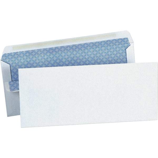 Universal One - 4.13" Long x 9.63" Wide Self Seal Business Envelope - White - Americas Industrial Supply