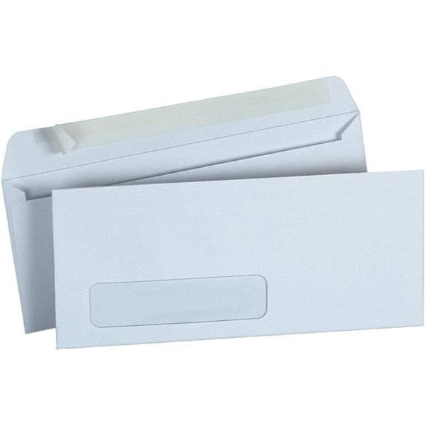Universal One - 4.13" Long x 9.63" Wide Peel-Off Self-Seal Business Envelope - White - Americas Industrial Supply