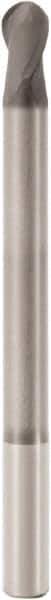 Seco - 4mm Diam, 6mm LOC, 2 Flute Solid Carbide Ball End Mill - Diamond Finish, Single End, 40mm OAL, 4mm Shank Diam, Spiral Flute - Americas Industrial Supply