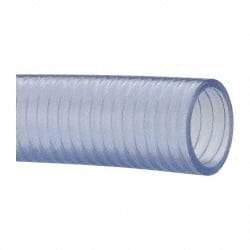 Made in USA - 1-1/2" Inside x 1-13/16" Outside Diam, Food & Beverage Hose - 4" Bend Radius, 100' Long, 28 Vacuum Rating - Americas Industrial Supply