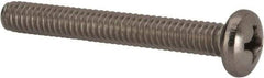 Value Collection - 1/4-20 UNC, 2" Length Under Head Phillips Drive Machine Screw - Pan Head, Grade 316 Stainless Steel, Uncoated, Without Washer - Americas Industrial Supply