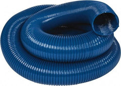 Hi-Tech Duravent - 6" ID, 25' Long, PVC Blower & Duct Hose - Blue, 7-1/2" Bend Radius, 10 In/Hg, 8 Max psi, -20 to 180°F, Abrasion and Chemical Resistant - Americas Industrial Supply