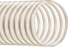 Hi-Tech Duravent - 6" ID, 23.5 Hg Vac Rating, 14 psi, Polyurethane Vacuum & Duct Hose - 25' Long, Clear, 6-1/4" Bend Radius, -65 to 200°F - Americas Industrial Supply