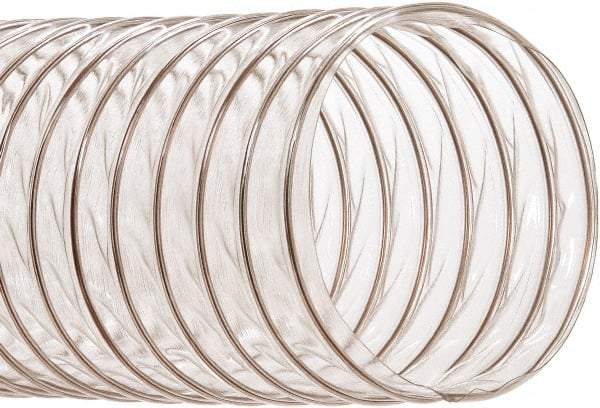 Hi-Tech Duravent - 10" ID, 25' Long, PVC Blower & Duct Hose - Clear, 8" Bend Radius, 1.75 In/Hg, 5 Max psi, -20 to 180°F, Chemical Resistant - Americas Industrial Supply
