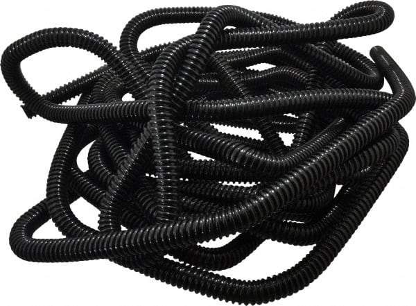 Hi-Tech Duravent - 3/4" ID, 25' Long, Polyethylene Blower & Duct Hose - Black, 1-1/2" Bend Radius, 26 In/Hg, 40 Max psi, -30 to 160°F, UV Resistant - Americas Industrial Supply