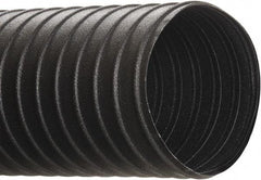 Hi-Tech Duravent - 6" ID, 25' Long, Neoprene Coated Polyester Blower & Duct Hose - Black, 9" Bend Radius, 17 In/Hg, 23 Max psi, -40 to 250°F, Chemical and Abrasion Resistant - Americas Industrial Supply