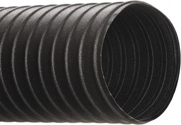 Hi-Tech Duravent - 2-1/2" ID, 25' Long, Steel Blower & Duct Hose - Black, 3.9" Bend Radius, 21 In/Hg, 30 Max psi, -40 to 250°F, Chemical and Abrasion Resistant - Americas Industrial Supply