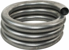 Federal Hose - 4" ID, -60 to 400°F, Galvanized Steel Unlined Flexible Metal Duct Hose - 18" Bend Radius, 25' Long - Americas Industrial Supply