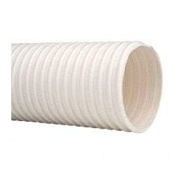 Continental ContiTech - 4" ID, 15 Hg Vac Rating, 27 psi, PVC Vacuum & Duct Hose - 100' Long, White, 14" Bend Radius, 15 to 150°F - Americas Industrial Supply