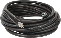 Continental ContiTech - 50' Long, 3/8" Fitting, Swivel Fitting, 0 to 250°F, Synthetic Rubber High Temp & High Pressure Hose - 3/8" Inside x 0.693" Outside Diam, Black, 3,000 psi - Americas Industrial Supply