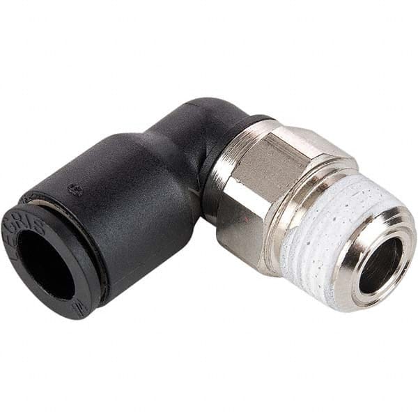 Legris - Plastic Push-To-Connect Tube Fittings Type: Male Elbow Tube Outside Diameter (mm): 14 - Americas Industrial Supply