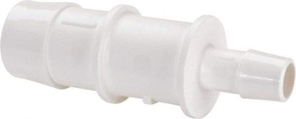 Made in USA - Polypropylene Single Barbed Tube Reducer - White - Americas Industrial Supply