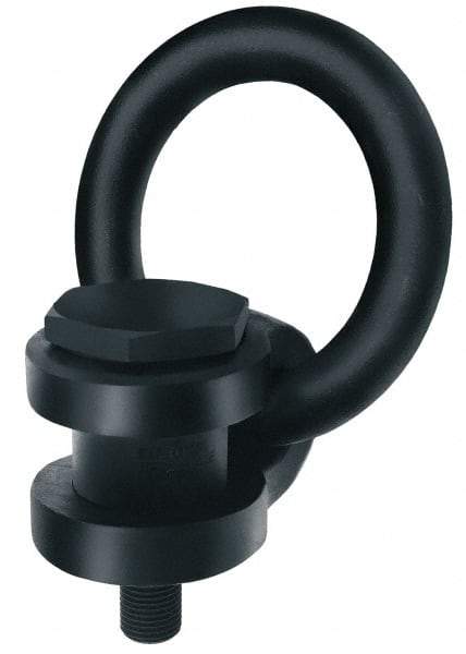 American Drill Bushing - 400 kg. Load Limit, Side Pull Hoist Ring - M8x1.25 Thread Size, 51 mm Diameter Ring - Americas Industrial Supply