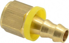 Dixon Valve & Coupling - 3/8" ID 3/8 NPTF Barbed Push On Female Connector - Brass - Americas Industrial Supply